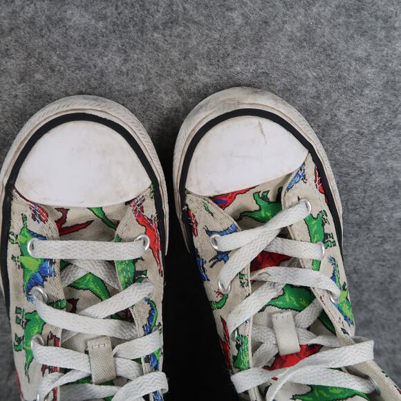 Converse Shoes Junior 1 Chuck Taylor All Star High Top Sneakers Dinosaurs Canvas - Picture 9 of 12